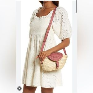 Brand New Chloe Marcie Raffia tote